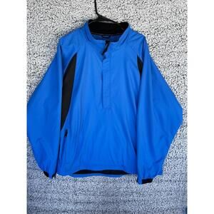 Cutter & Buck CB WeatherTec Pullover Jacket Mens XXXL Tall Blue Black